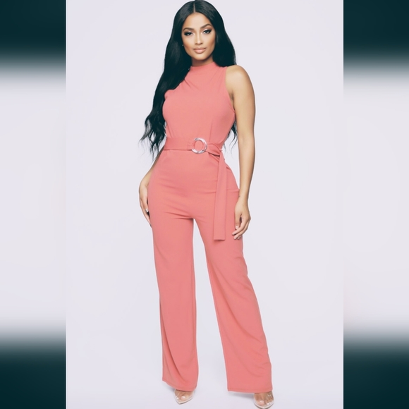 Fashion Nova Pants - Fashion nova belted jumpsuit m